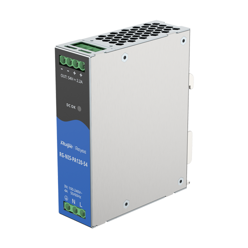 Ruijie Networks RG-NIS-PA120-54 – Sursa de alimentare in comutatie, 54V/2.2A, 120W, sina DIN - Ruijie Reyee RG-NIS-PA120-54 Sursa de alimentare in comutatie, 54V/2.2A, 120W, sina DIN - Ruijie Reyee RG-NIS-PA120-54 – Ruijie Networks RG-NIS-PA120-54