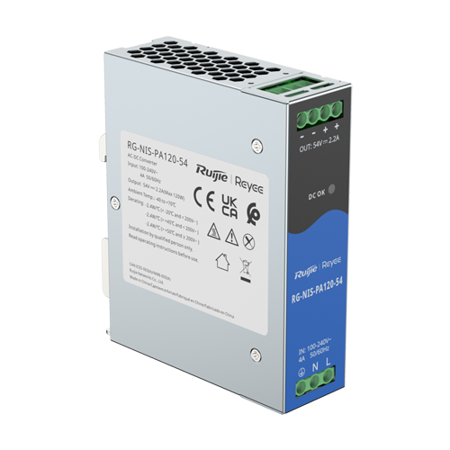 Ruijie Networks RG-NIS-PA120-54 – Sursa de alimentare in comutatie, 54V/2.2A, 120W, sina DIN - Ruijie Reyee RG-NIS-PA120-54 Sursa de alimentare in comutatie, 54V/2.2A, 120W, sina DIN - Ruijie Reyee RG-NIS-PA120-54 – Ruijie Networks RG-NIS-PA120-54