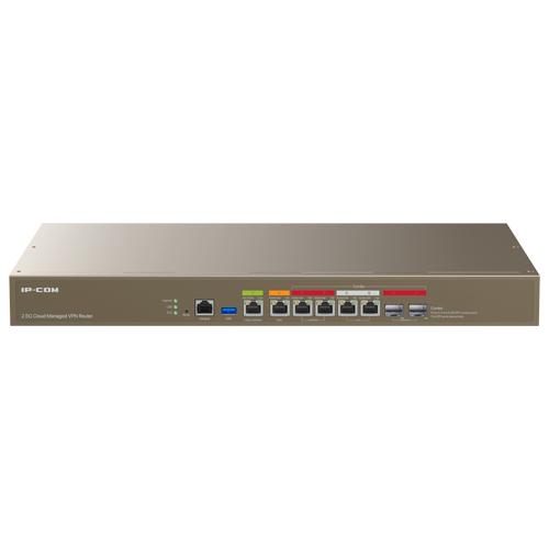 Router VPN, 1 x RJ45 2.5G, 3 x RJ45 1G, 2 x combo SFP/RJ45 1G, Multi-WAN, Cloud Managed - IP-COM M50-F – IP-COM M50-F