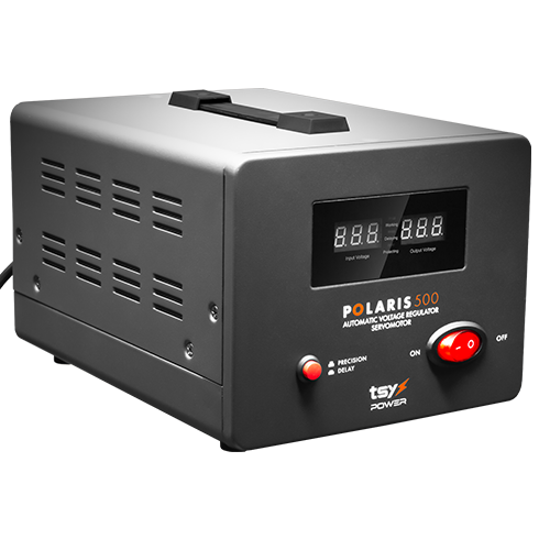 TSY Power AVR-POLARIS-500VA – Regulator de tensiune cu servomotor, 500VA, tensiune la intrare 150-260V, delay 6-180s AVR-POLARIS-500VA Regulator de tensiune cu servomotor, 500VA, tensiune la intrare 150-260V, delay 6-180s AVR-POLARIS-500VA – TSY Power AVR-POLARIS-500VA