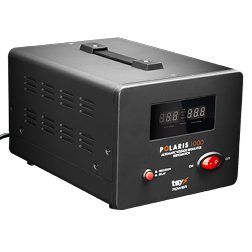 TSY Power AVR-POLARIS-1000VA – Regulator de tensiune cu servomotor, 1000VA, tensiune la intrare 150-260V, delay 6-180s AVR-POLARIS-1000VA Regulator de tensiune cu servomotor, 1000VA, tensiune la intrare 150-260V, delay 6-180s AVR-POLARIS-1000VA – TSY Power AVR-POLARIS-1000VA