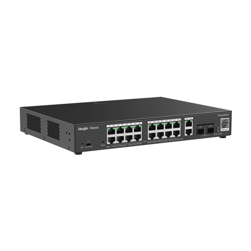 Ruijie Networks RG-ES220GS-LP – Switch L2, 16 x RJ45 1G PoE, 2 x SFP 1G, 2 x RJ45 1G, Cloud Management - Ruijie Reyee RG-ES220GS-LP Switch L2, 16 x RJ45 1G PoE, 2 x SFP 1G, 2 x RJ45 1G, Cloud Management - Ruijie Reyee RG-ES220GS-LP – Ruijie Networks RG-ES220GS-LP