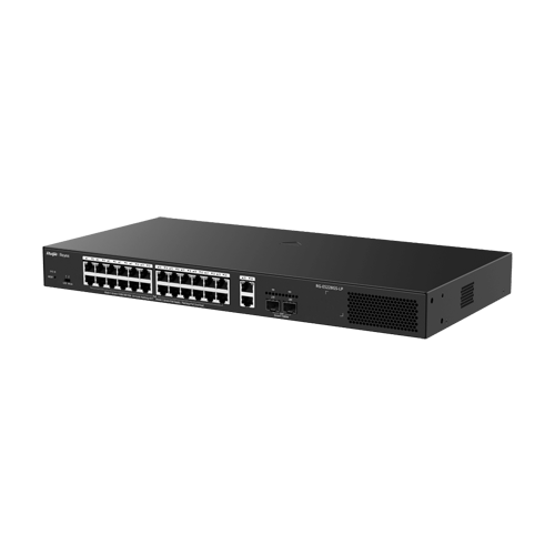 Switch L2, 24 x RJ45 1G PoE+, 2 x RJ45 1G, 2 x SFP 1G, Cloud Management - Ruijie Reyee RG-ES228GS-LP – Ruijie Networks RG-ES228GS-LP