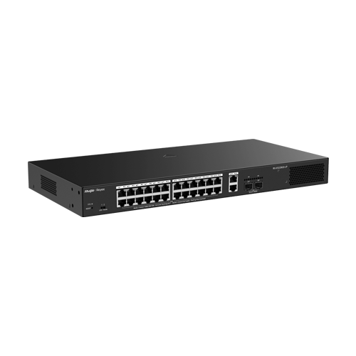 Switch L2, 24 x RJ45 1G PoE+, 2 x RJ45 1G, 2 x SFP 1G, Cloud Management - Ruijie Reyee RG-ES228GS-LP – Ruijie Networks RG-ES228GS-LP
