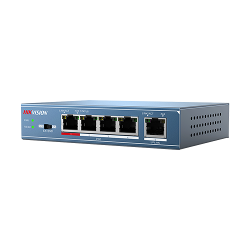 Switch 4 porturi PoE, 1 port uplink- HIKVISION DS-3E0105P-E-M – HIKVISION DS-3E0105P-E-M