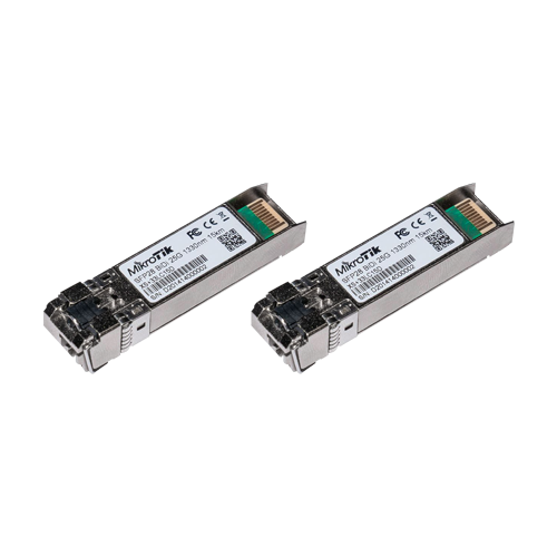 Kit 2 x Module SFP 1.25/10/25G, 15 Km, Single LC, SM 1270/1330nm - MikroTik XS+2733LC15D – Mikrotik XS+2733LC15D