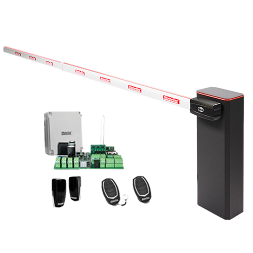 KIT complet bariera acces AUTO / 4 m, montaj universal ST/DR, lampa+brat cu semnalizare - MOTORLINE TURBO-4+SIG75HT-4-KIT – Motorline TURBO-4+SIG75HT-4-KIT