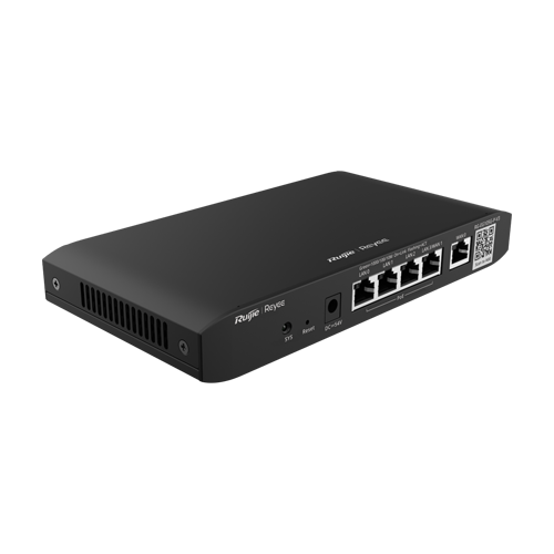 Router 4 x RJ45 1G PoE, 1 x RJ45 1G, Dual WAN, Captive Portal, Cloud Management - Ruijie Reyee RG-EG105G-P-V3 Router 4 x RJ45 1G PoE, 1 x RJ45 1G, Dual WAN, Captive Portal, Cloud Management - Ruijie Reyee RG-EG105G-P-V3
