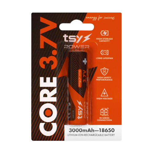 Acumulator Core Lithium-Ion 18650, 3.7V, 3000mAh TSY-CORE-3000 – TSY Power TSY-CORE-3000
