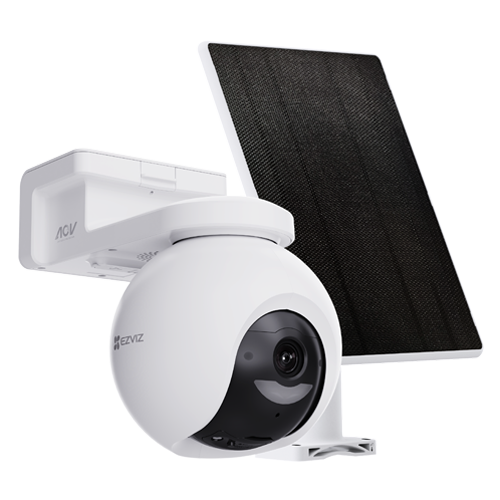 Camera IP PT Wi-Fi6 + Panou solar 5W, 8MP, baterie 10.400 mAh, Audio, IR 15m, Color 24/7 - EZVIZ CS-HB8/SP(4K) – EZVIZ CS-HB8/SP(4K)