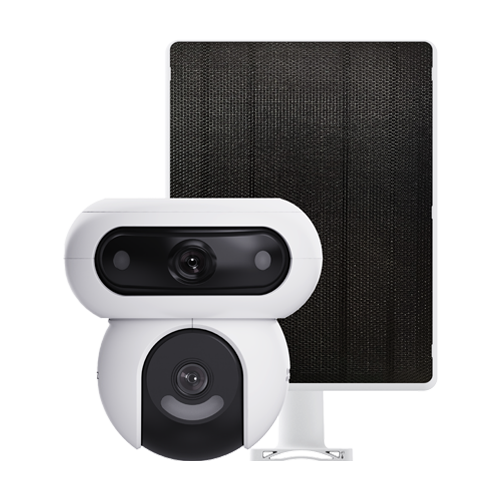 Camera IP PT Dual-Lens 4MP + panou solar 8W, Wi-Fi6&4G, Baterie 10.400 mAh, Audio, IR 35M - EZVIZ CS-HB90x/SP(4MP+4MP,W4GA) – EZVIZ CS-HB90x/SP(4MP+4MP,W4GA)