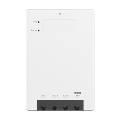 Access Point Wi-Fi 7, BE3600 Dual-Band, 1 x RJ45 2.5G, 4 x RJ45 1G, PoE In/Out, Cloud Management - Ruijie RG-RAP72-Wall – Ruijie Networks RG-RAP72-Wall