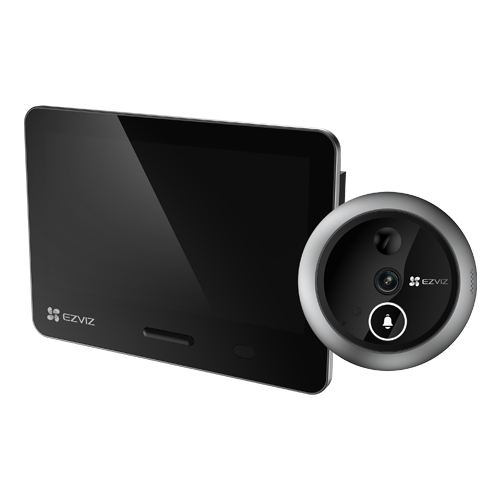 Vizor electronic smart, Wi-Fi, 4K, monitor tactil 5.5, sonerie, audio, acumulator 7100 mAh - EZVIZ CS-EP4-Sliver – EZVIZ CS-EP4-Sliver