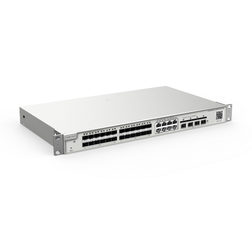 Switch L3, 24 x SFP 1G (8 x combo SFP/RJ45 1G), 4 x SFP+ 10G, Cloud Management - Ruijie Reyee RG-NBS5200-24SFP/8GT4XS – Ruijie Networks RG-NBS5200-24SFP/8GT4XS