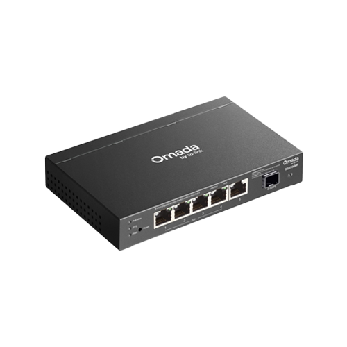 Switch L2+, 5 x RJ45 1G (4 x PoE+), 1 x SFP 1G, Budget PoE 63W, Management - TP-Link Omada SG2206MP – TP-LINK SG2206MP