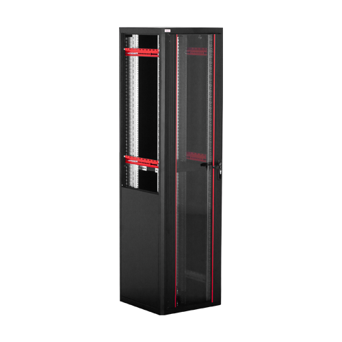 Rack de podea PRO SERIES 47U 19 600x600, capacitate 1000 kg, RAL 9005, asamblat ASY-47U-6060PRO – ASYTECH Networking ASY-47U-6060PRO