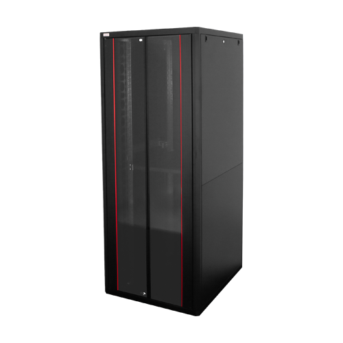 Rack de podea PRO SERIES 47U 19 800x1000, capacitate 1000 kg, RAL 9005, asamblat ASY-47U-80100PRO – ASYTECH Networking ASY-47U-80100PRO