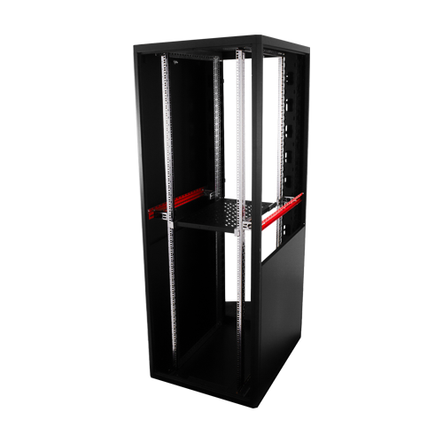 Rack de podea PRO SERIES 47U 19 800x1000, capacitate 1000 kg, RAL 9005, asamblat ASY-47U-80100PRO – ASYTECH Networking ASY-47U-80100PRO