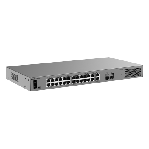 Ruijie Networks RG-ES228GS-P-V2 – Switch L2, 26 x RJ45 1G (24 x PoE+), 2 x SFP 1G, Putere PoE 370W, Cloud Management - Ruijie Reyee RG-ES228GS-P-V2 Switch L2, 26 x RJ45 1G (24 x PoE+), 2 x SFP 1G, Putere PoE 370W, Cloud Management - Ruijie Reyee RG-ES228GS-P-V2 – Ruijie Networks RG-ES228GS-P-V2