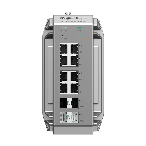 Ruijie Networks RG-NIS3100-8GT4SFP-HP – Switch industrial L2, 8 x RJ45 1G PoE+, 4 x SFP 1G, PoE 240W, Cloud Management - Ruijie Reyee RG-NIS3100-8GT4SFP-HP Switch industrial L2, 8 x RJ45 1G PoE+, 4 x SFP 1G, PoE 240W, Cloud Management - Ruijie Reyee RG-NIS3100-8GT4SFP-HP – Ruijie Networks RG-NIS3100-8GT4SFP-HP