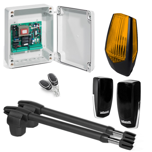 Kit automatizare poarta batanta 2x3m -MOTORLINE LINCE400-KIT – Motorline LINCE400-KIT