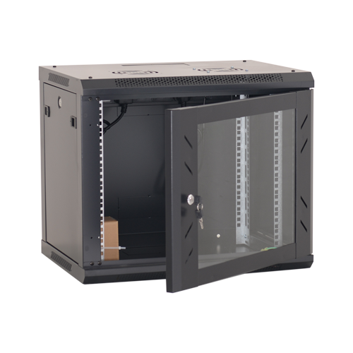 Rack perete 12U 19 600x600, negru - ASYTECH Networking ASY-12U-6060W – ASYTECH Networking ASY-12U-6060W