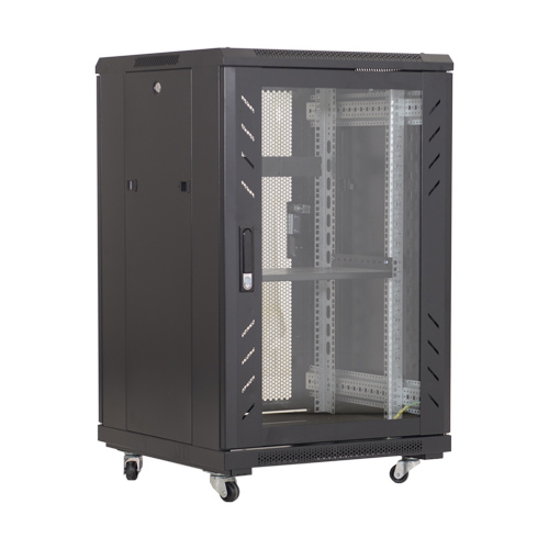 Rack podea 18U 19 600x600, negru - ASYTECH Networking ASY-18U-6060E – ASYTECH Networking ASY-18U-6060E