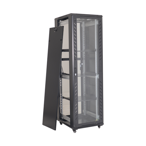 Rack podea 42U 19 800x1000, negru - ASYTECH Networking ASY-42U-8010S – ASYTECH Networking ASY-42U-8010S