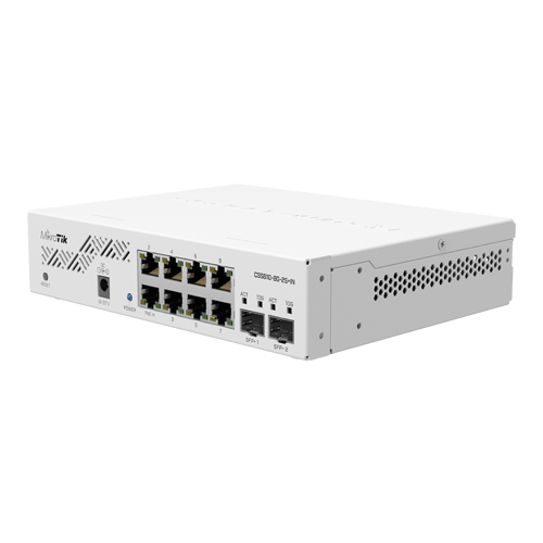 Smart Switch, 8 x Gigabit, 2 x SFP+ 10Gbps - Mikrotik CSS610-8G-2S+IN – Mikrotik CSS610-8G-2S+IN