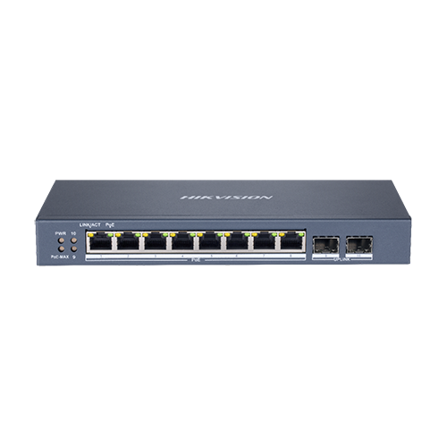 Switch 8 porturi Gigabit PoE, 2 port SFP uplink, SMART Management - HIKVISION DS-3E1510P-SI – HIKVISION DS-3E1510P-SI