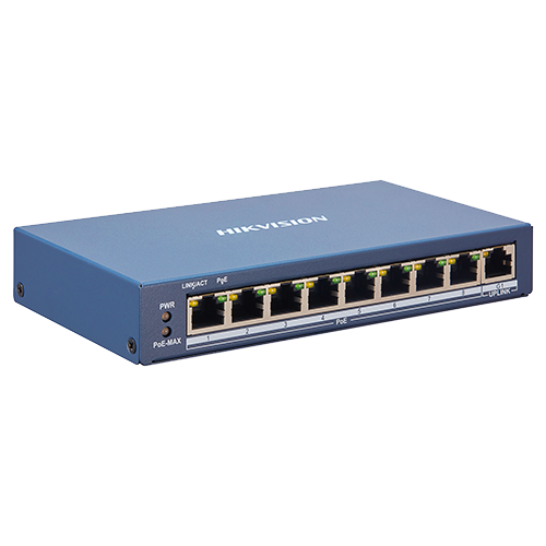 Switch 8 porturi PoE, 1 port uplink RJ45, SMART Management - HIKVISION DS-3E1309P-EI – HIKVISION DS-3E1309P-EI