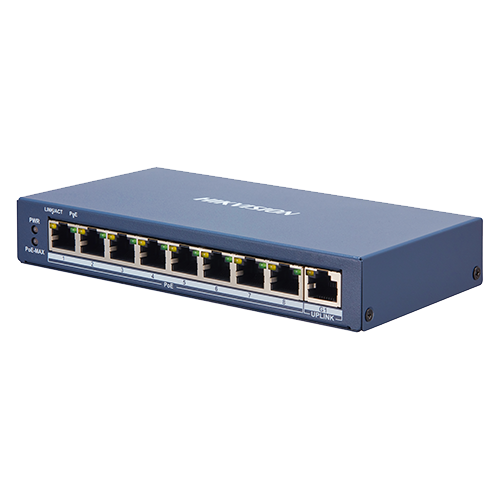 Switch 8 porturi PoE, 1 port uplink RJ45, SMART Management - HIKVISION DS-3E1309P-EI – HIKVISION DS-3E1309P-EI
