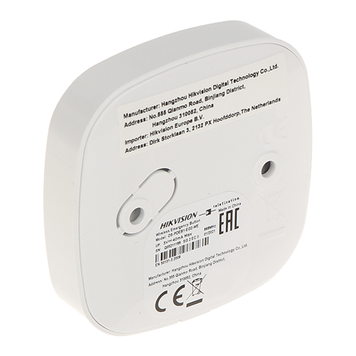Buton de urgenta Wireless AX PRO 868Mhz, un canal, montaj aplicat - HIKVISION DS-PDEB1-EG2-WE – HIKVISION DS-PDEB1-EG2-WE