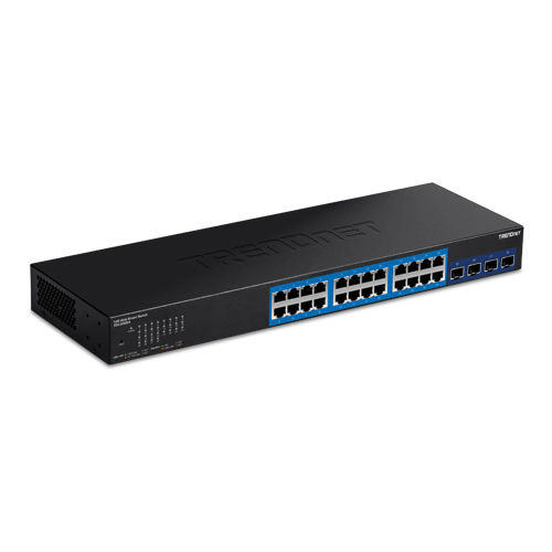 Switch Web Smart Managemet 24 porturi Gigabit, 4 porturi SFP+ 10G - TRENDnet TEG-30284 – TRENDnet TEG-30284