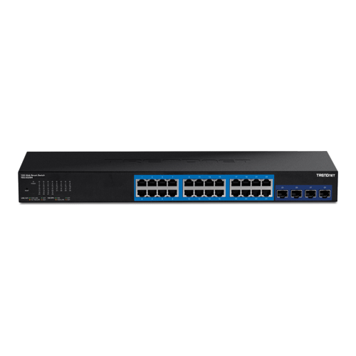 Switch Web Smart Managemet 24 porturi Gigabit, 4 porturi SFP+ 10G - TRENDnet TEG-30284 – TRENDnet TEG-30284