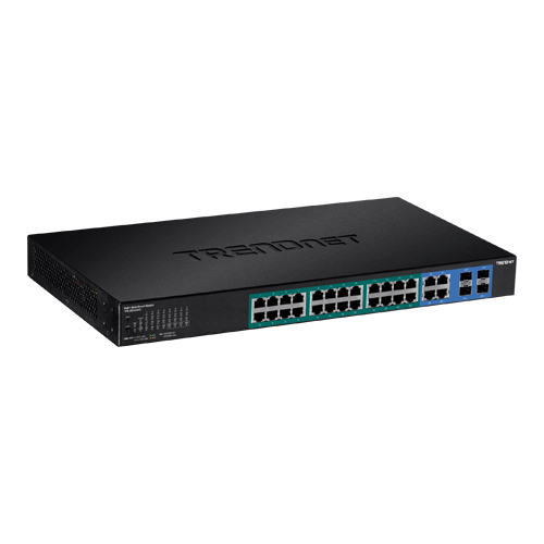 Switch 28 porturi Gigabit Web Smart, 24 x PoE+, 4 x Gigabit/SFP - TRENDnet TPE-2840WS – TRENDnet TPE-2840WS