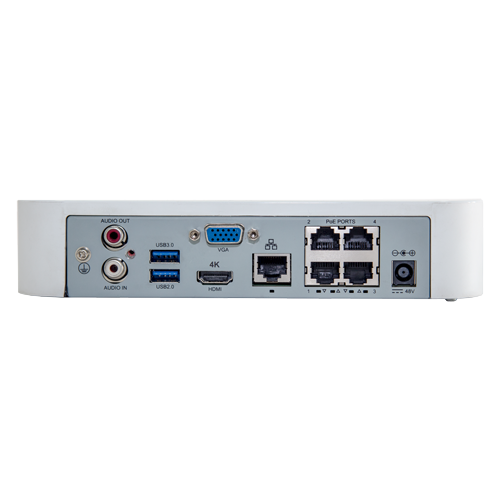NVR seria Easy, 4 canale 8MP  + 4 porturi Long PoE, H.265 Ultra - UNV NVR301-04LS3-P4 – UNIVIEW NVR301-04LS3-P4