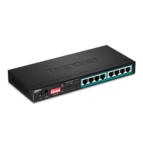 Switch 8 porturi Gigabit Long Range 200m PoE+ - TRENDnet TPE-LG80 – TRENDnet TPE-LG80