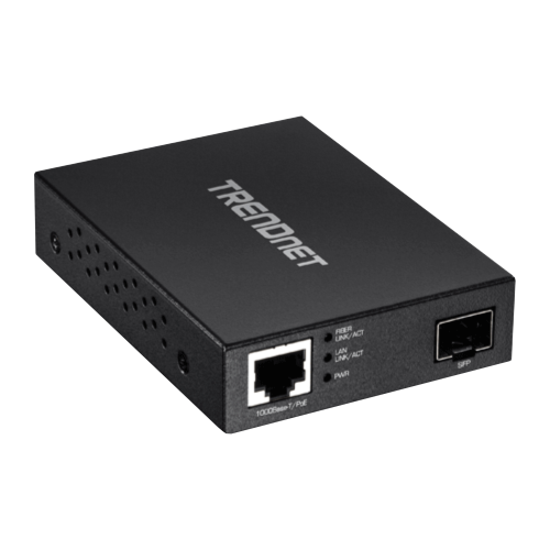 Mediaconvertor POE Gigabit - SFP fibra optica - TRENDnet TFC-PGSFP – TRENDnet TFC-PGSFP