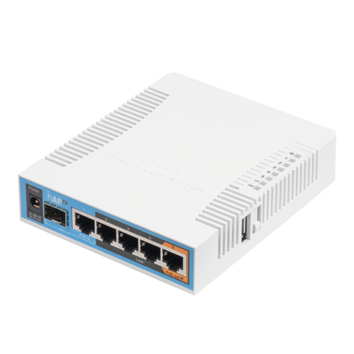 hAP ac, 5 x Gigabit, 802.11b/g/n 2.4Ghz, 802.11ac 5GHz, SFP, USB - MikroTik RB962UiGS-5HacT2HnT – Mikrotik RB962UiGS-5HacT2HnT