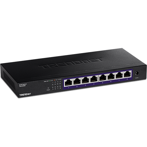 Switch 8 porturi 2.5G, Fanless - TRENDnet TEG-S380 – TRENDnet TEG-S380