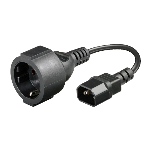 Cablu alimentare IEC - SCHUKO, 20 cm IEC-SCHUKO-20 – OEM IEC-SCHUKO-20