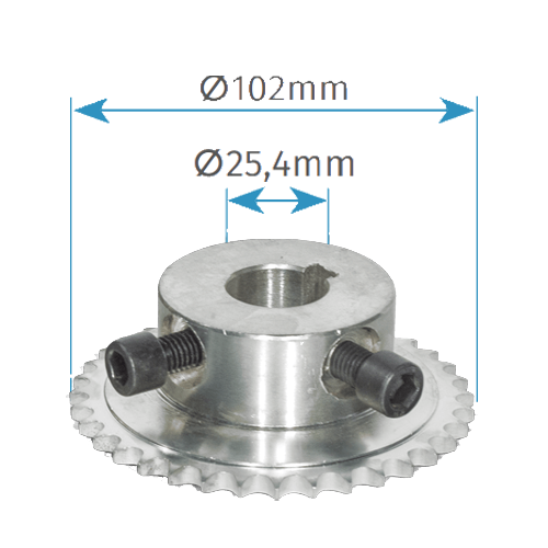 Pinion 24 dinti, pentru motoarele portilor sectionale - MOTORLINE PDP24 – Motorline PDP24