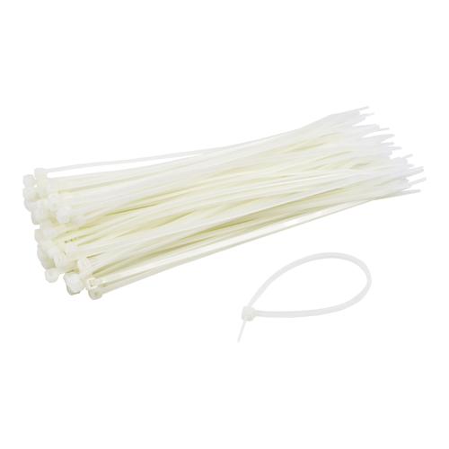 Coliere de plastic 150x2.5 mm, ALB, 100 buc TCP-150-2.5-W – TSY Cable TCP-150-2.5-W