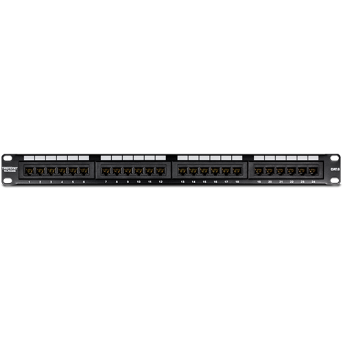 Patch Panel 24 porturi RJ45 UTP, Cat6 - TRENDnet TC-P24C6 – TRENDnet TC-P24C6