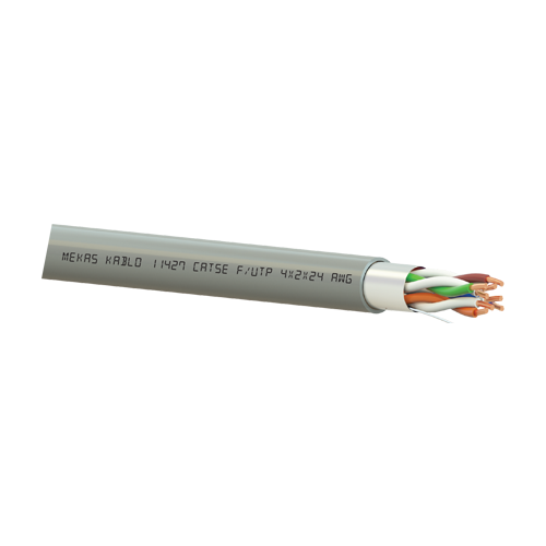 Mekas Kablo MEK90-4x2x24-5F – Cablu F/UTP, cat 5e, 4x2x24 AWG, Cupru, 305m - Mekas Kablo MEK90-4x2x24-5F Cablu F/UTP, cat 5e, 4x2x24 AWG, Cupru, 305m - Mekas Kablo MEK90-4x2x24-5F – Mekas Kablo MEK90-4x2x24-5F