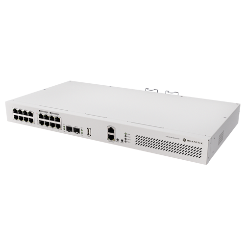 Switch 8 x RJ45 Gigabit PoE af/at, 10 x RJ45 Gigabit, 2 x SFP+ 10G, NAND, 1U - MikroTik CRS418-8P-8G-2S+RM – Mikrotik CRS418-8P-8G-2S+RM