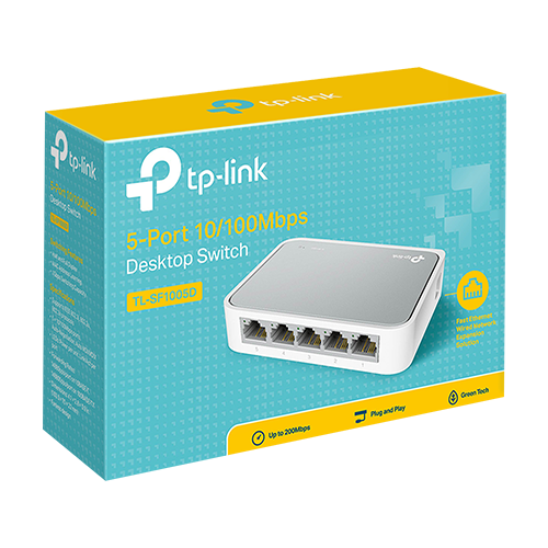 Switch 5 porturi RJ45 10/100 Mbps, Unmanaged - TP-Link TL-SF1005D – TP-LINK TL-SF1005D