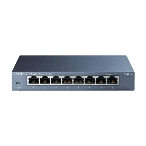 Switch TL-SG108, 8 porturi RJ45 Gigabit, Unmanaged - TP-Link TL-SG108 – TP-LINK TL-SG108
