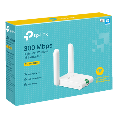 Adaptor USB Wireless, 300Mbps, mini USB 2.0 - TP-LINK TL-WN822N – TP-LINK TL-WN822N